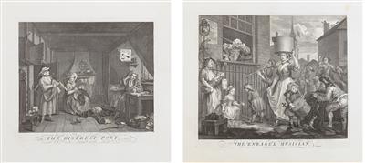 William Hogarth - Mistrovské kresby, Tisky do roku 1900, Akvarely a miniatury