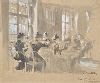 August Mandlick - Mistrovské kresby, Tisky do roku 1900, Akvarely a miniatury