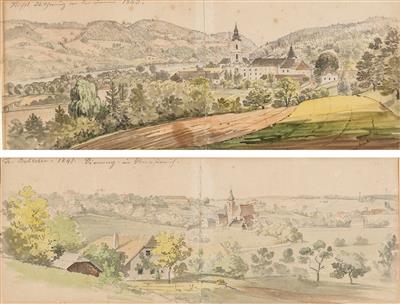 Franz Xaver Bobleter - Mistrovské kresby, Tisky do roku 1900, Akvarely a miniatury