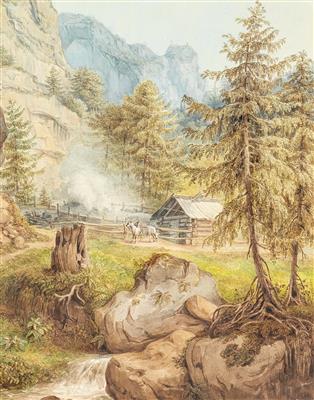 Josef Kuwasseg - Mistrovské kresby, Tisky do roku 1900, Akvarely a miniatury