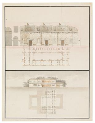Léon Dufourny - Disegni e stampe fino al 1900, acquarelli e miniature