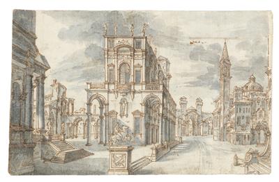 Venezianische Schule, um 1740–1750 - Meisterzeichnungen und Druckgraphik bis 1900, Aquarelle, Miniaturen