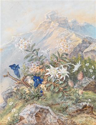 Anna Stainer-Knittel - Mistrovské kresby, Tisky do roku 1900, Akvarely a miniatury