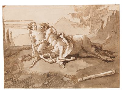 Giovanni Domenico Tiepolo - Master Drawings, Prints before 1900, Watercolours, Miniatures