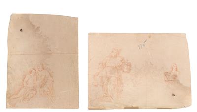 Guillaume Courtois (Guglielmo Cortese), Circle of, - Mistrovské kresby, Tisky do roku 1900, Akvarely a miniatury