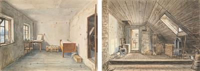 Johann Kaltenrinner, Austria ca. 1840 - Mistrovské kresby, Tisky do roku 1900, Akvarely a miniatury
