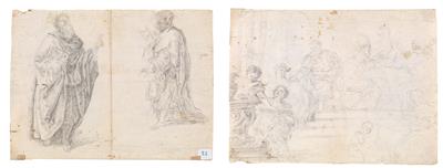 Luca Giordano Umkreis/Circle - Meisterzeichnungen und Druckgraphik bis 1900, Aquarelle, Miniaturen