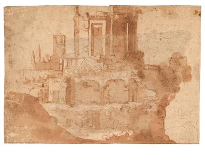 Bartholomeus Breenbergh Circle of, - Master Drawings, Prints before 1900, Watercolours, Miniatures