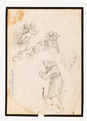 Cesare Sermei zugeschrieben/attributed - Meisterzeichnungen und Druckgraphik bis 1900, Aquarelle, Miniaturen