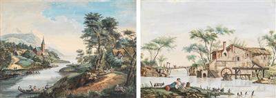 Deutsch/Niederlande, Ende 18. Jahrhundert - Meisterzeichnungen und Druckgraphik bis 1900, Aquarelle, Miniaturen