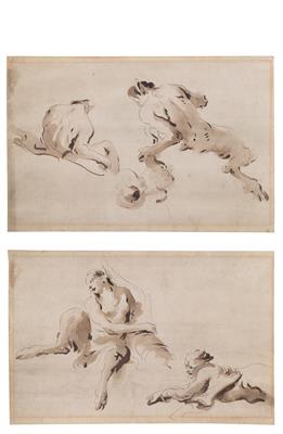 Nach/After Giovanni Battista Tiepolo - Meisterzeichnungen und Druckgraphik bis 1900, Aquarelle, Miniaturen