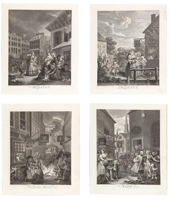 William Hogarth - Mistrovské kresby, Tisky do roku 1900, Akvarely a miniatury