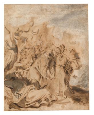 Anthonis van Dyck School of, - Mistrovské kresby, Tisky do roku 1900, Akvarely a miniatury
