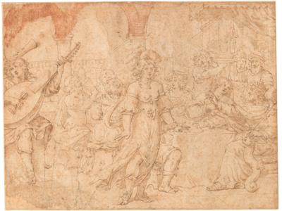 French Mannerist artist, early 17th century, - Master Drawings, Prints before 1900, Watercolours, Miniatures