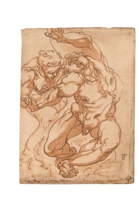 Luca Cambiaso (1527–1585) Follower of the 18th century, - Master Drawings, Prints before 1900, Watercolours, Miniatures