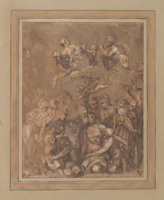 Paolo Veronese Umkreis/Circle (1528-1588) Das Martyrium des hl. Georg, - Meisterzeichnungen und Druckgraphik bis 1900, Aquarelle, Miniaturen