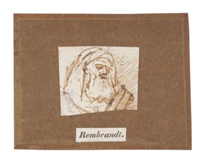 Rembrandt Harmensz van Rijn School of - Mistrovské kresby a tisky do roku 1900