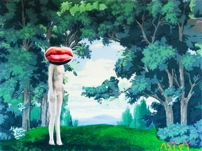 Christy Astuy, Nude in a Landscape, 2019 - Artists for Children Charity-Kunstauktion