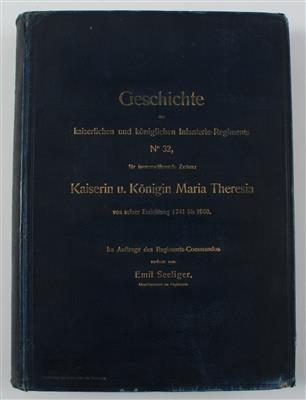 Geschichte des kaiserlichen und königlichen Infanterie-Regiments No 32 Kaiserin und Königin Maria Theresia - Starožitné zbraně