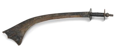 Nepal: Ein typisches Schwert aus Nepal, 'Kora' genannt, 19. Jh.. - Starožitné zbraně