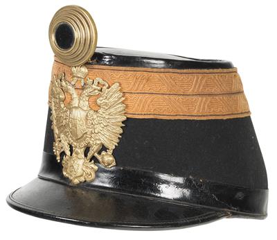Tschako für Wachtmeister des Grazer Militärwachkorps zu Fuß, - Antique Arms, Uniforms and Militaria