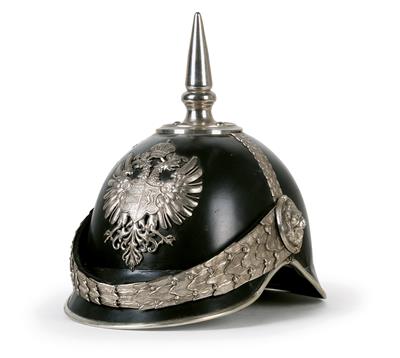Helm für Offiziere der St. Pöltner k. k. Sicherheitswache, - Starožitné zbraně