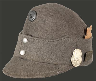 Feldgraue Kappe M.1916 für Mannschaften, - Armi d'epoca, uniformi e militaria