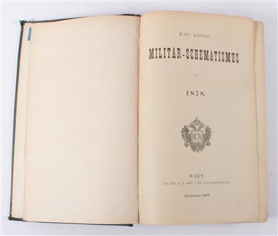 Kais. Königl. Militär-Schematismus für 1878, - Historische Waffen, Uniformen, Militaria