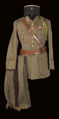 Komplette Uniform für einen Lieutenant (Oberleutnant) der französischen Marineinfanterie, um 1955, - Armi d'epoca, uniformi e militaria