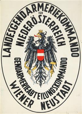 Landesgendarmeriekommando für Niederösterreich - Gendarmerieabteilungskommando Wiener Neustadt - Armi d'epoca, uniformi e militaria