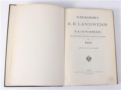 Schematismus der k. k. Landwehr und k. k. Gendarmerie 1914, - Armi d'epoca, uniformi e militaria