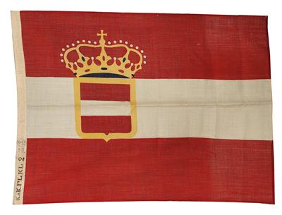 Bug-Bootsflagge zu 2 Flaggenkleidern - Antique Arms, Uniforms and Militaria