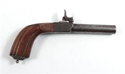 Perkussions-Terzerolpistole, - Antique Arms, Uniforms and Militaria