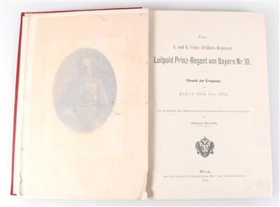Buch: Das k. u. k. Corps-Artillerie-Regiment Luitpold Prinz-Regent von Bayern Nr. 10 - Starožitné zbraně