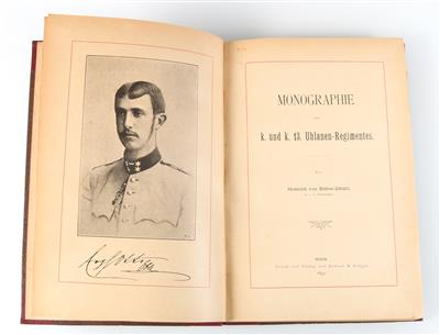 Buch 'Monographie des k. und k. 13. Uhlanen-Regimentes', - Armi d'epoca, uniformi e militaria