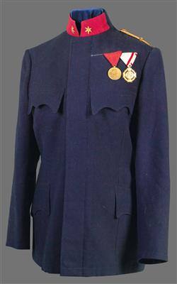 Dunkelblaue Bluse für einen Leutnant, - Historische Waffen, Uniformen, Militaria