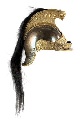 Frankreich Dritte Republik (1770-1940) - Helm für Offiziere der Dragoner Modell 1872 - Starožitné zbraně