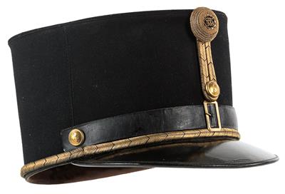 Hohe, steife Offizierskappe, - Antique Arms, Uniforms and Militaria