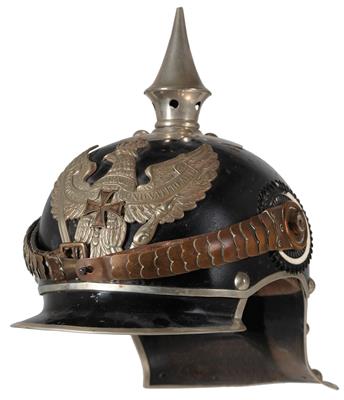 Königreich Preußen - Helm für Unteroffiziere der Reserve der Kgl. Preußischen Jäger zu Pferde Nr. 6 - Antique Arms, Uniforms and Militaria
