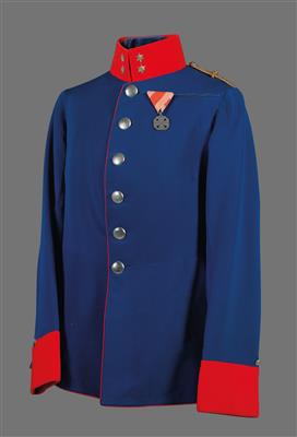 Waffenrock für einen Oberleutnant des k. u. k. Dragoner-Regimentes Nr.11, - Armi d'epoca, uniformi e militaria