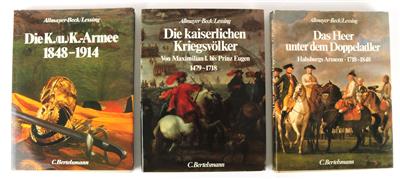 Konvolut Bücher, - Historische Waffen, Uniformen, Militaria - Schwerpunkt österreichische Gendarmerie und Polizei