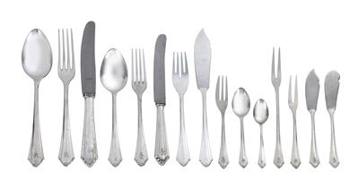 A German 207-piece cutlery set, - Jugendstil e arte applicata del XX secolo