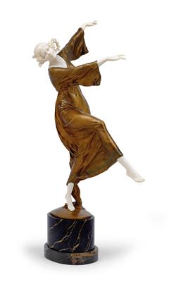 Bruno Zach (Zhytomyr 1891-1945 Vienna), A girl dancing, - Jugendstil e arte applicata del XX secolo