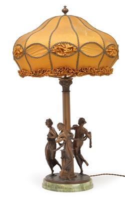 Bruno Zach (Zhytomyr 1891-1945 Vienna), A “roundelay” table lamp, - Jugendstil e arte applicata del XX secolo