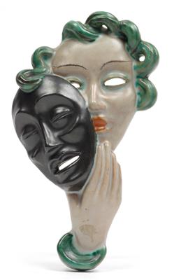 Ernst Weber(geb. 1905), Frauenkopf mit Maske, - Jugendstil und angewandte Kunst des 20. Jahrhunderts