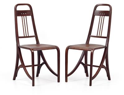 A pair of Thonet chairs no. 511, - Jugendstil and 20th Century Arts and Crafts