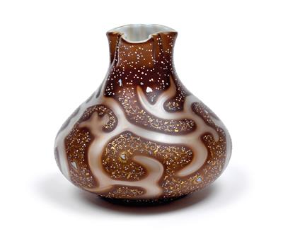 An enamelled Lötz Witwe vase, - Jugendstil and 20th Century Arts and Crafts