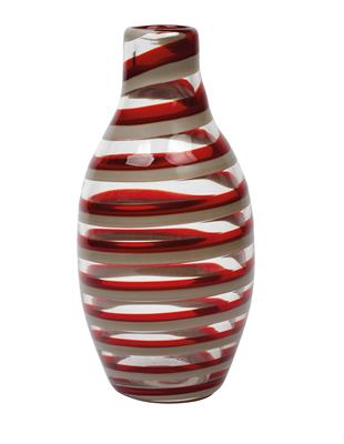 Carlo Scarpa (Venice 1906-1978 Tokyo), A vase “a cerchi e a fasce”, - Jugendstil e arte applicata del XX secolo