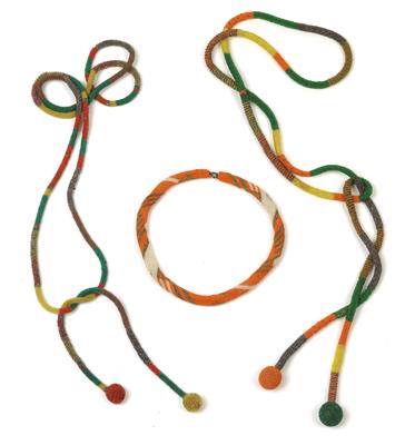 Three Wiener Werkstätte necklaces, - Jugendstil and 20th Century Arts and Crafts