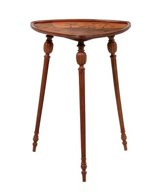 A three-legged side table by Gallé, - Jugendstil and 20th Century Arts and Crafts